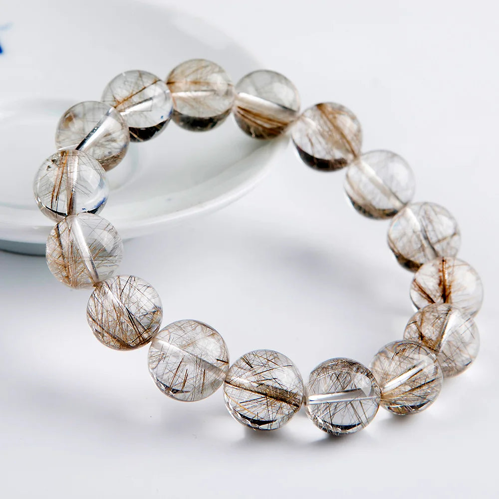 Silver Rutilated Quartz Bracelet-ToShay.org
