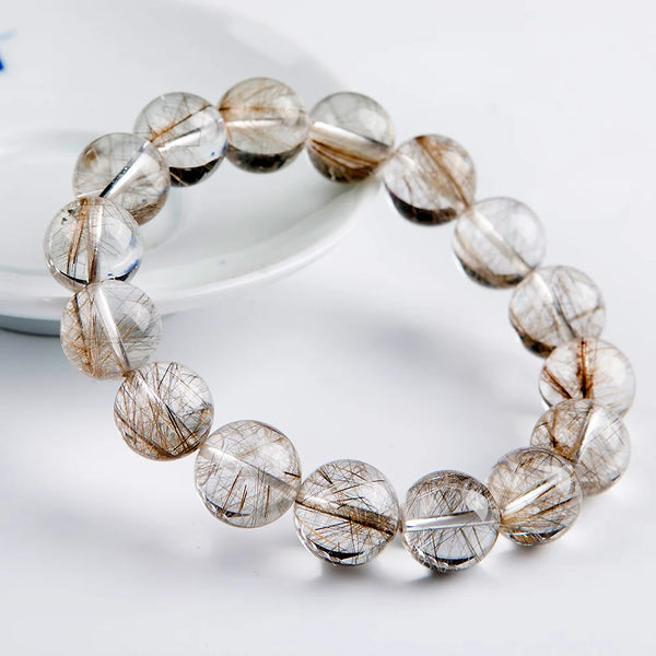 Silver Rutilated Quartz Bracelet-ToShay.org