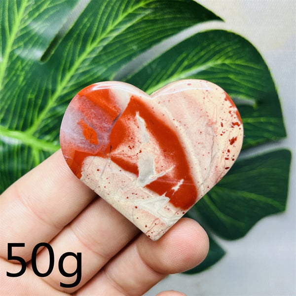 Red Jade Agate Heart-ToShay.org