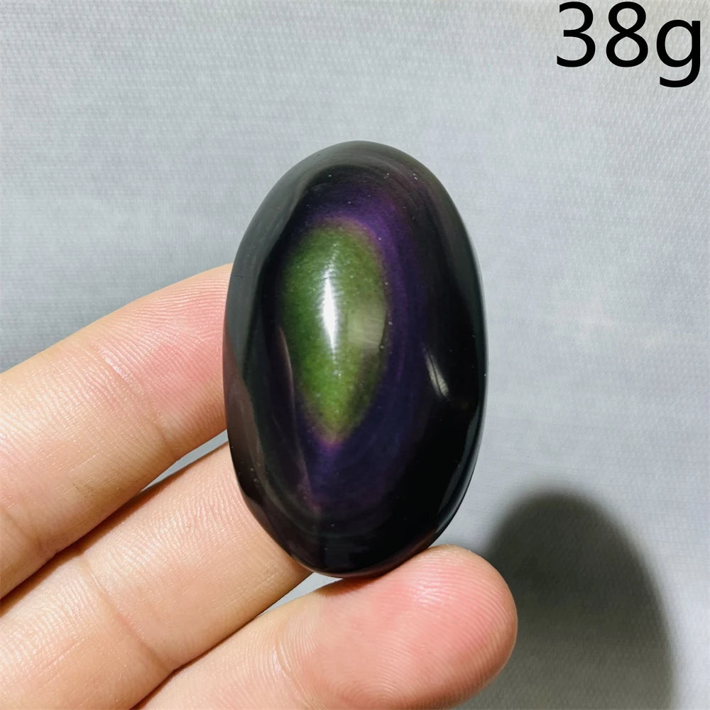 Rainbow Obsidian Palm Stone-ToShay.org