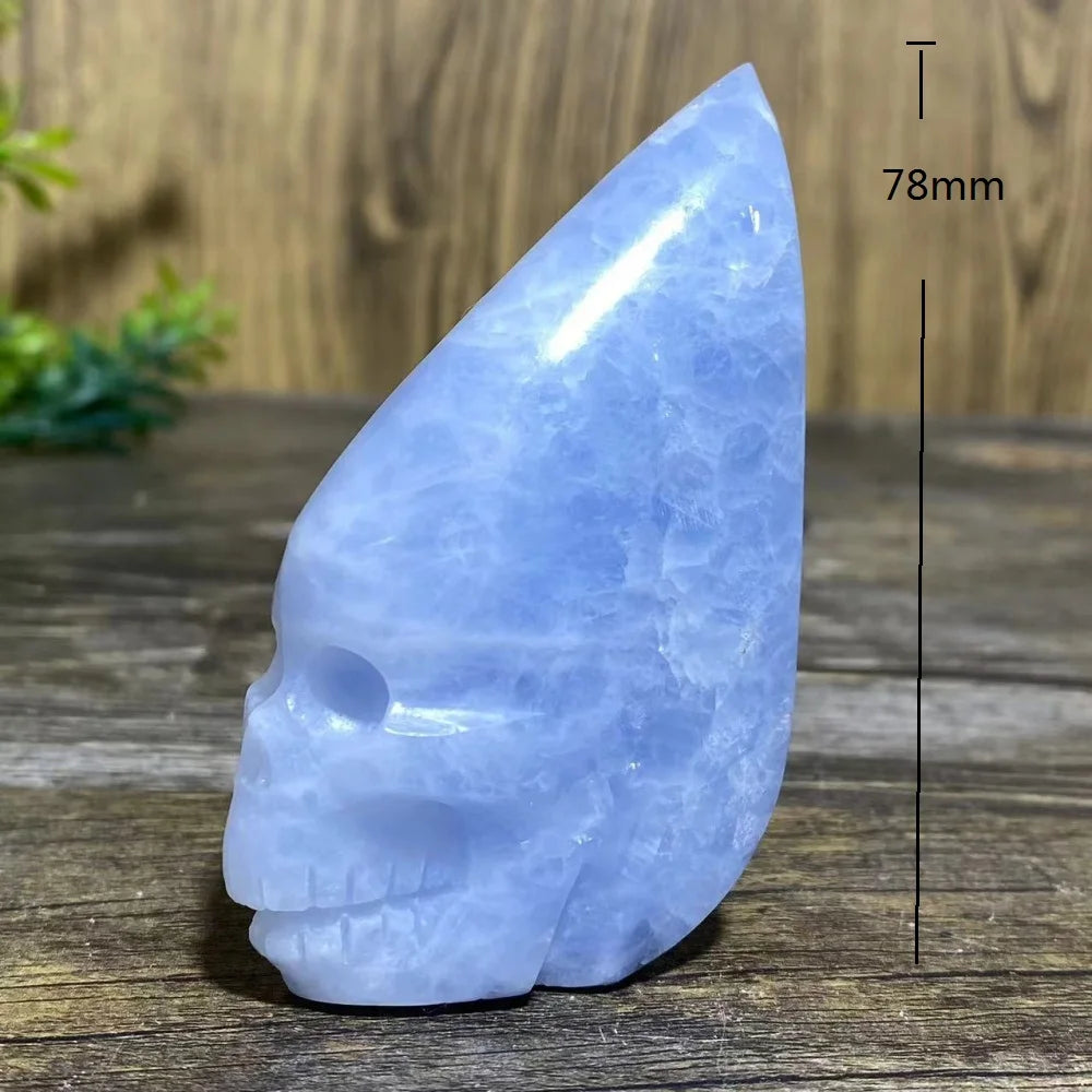 Blue Crystal Quartz Skull-ToShay.org