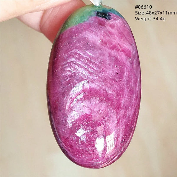 Red Ruby Zoisite Pendant-ToShay.org