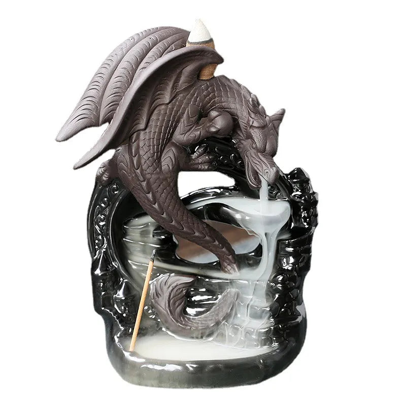 Dragon Waterfall Incense Burner-ToShay.org