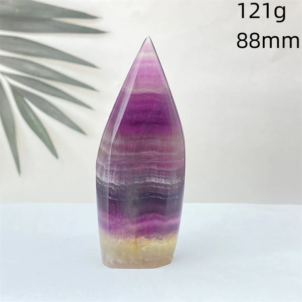 Green Feather Fluorite Torch-ToShay.org