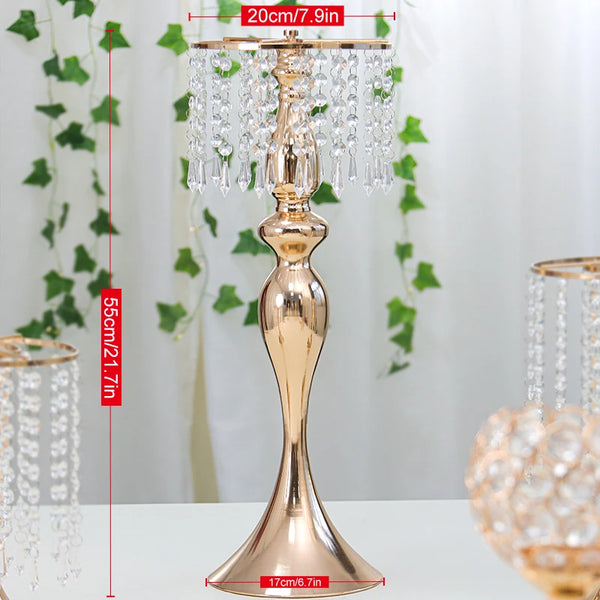 Gold Crystal Flowers Ball Stand-ToShay.org