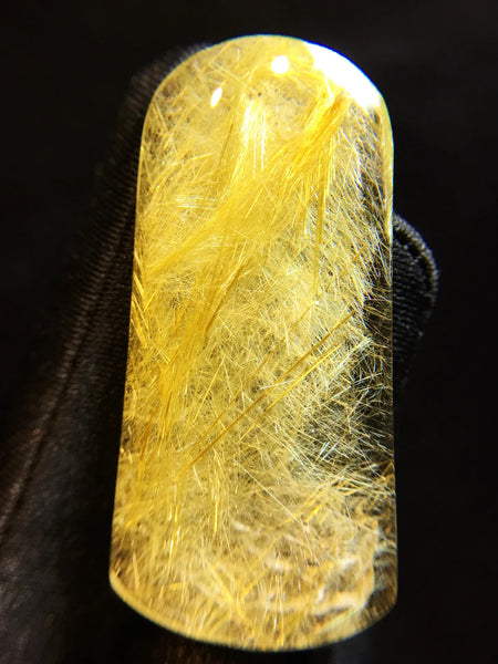 Gold Rutilated Quartz Pendant-ToShay.org