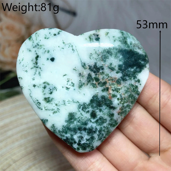 Green Moss Agate Heart-ToShay.org