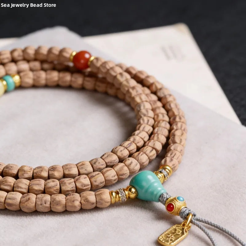 Brown Passion Seed Prayer Beads-ToShay.org