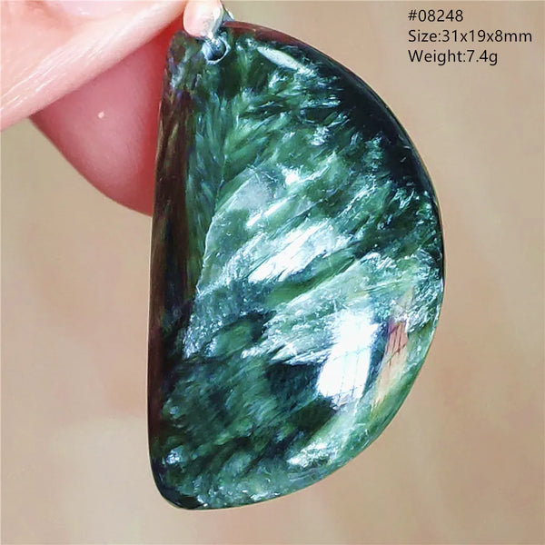 Green Seraphinite Pendant-ToShay.org