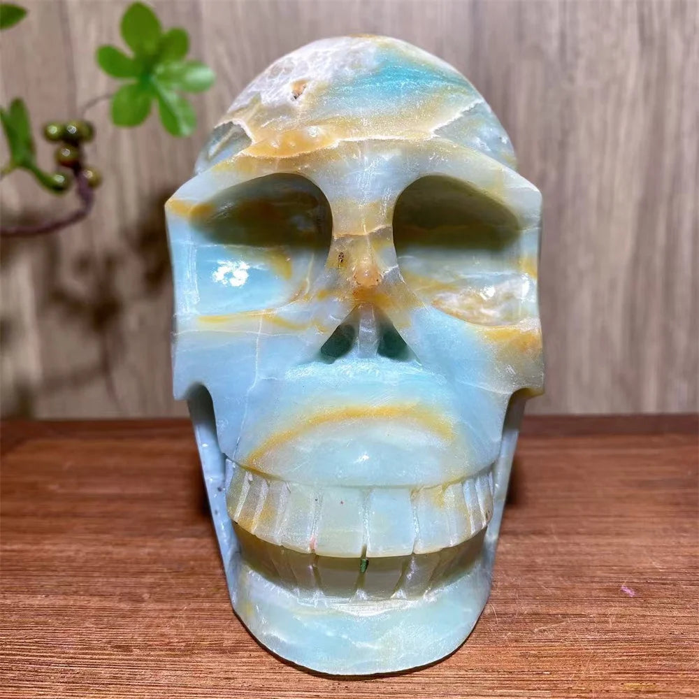 Blue Calcite Skull-ToShay.org