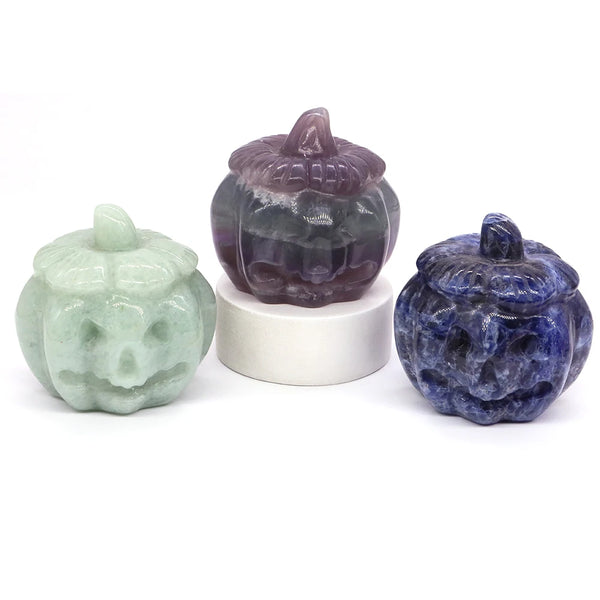 Mixed Crystal Pumpkin Face-ToShay.org