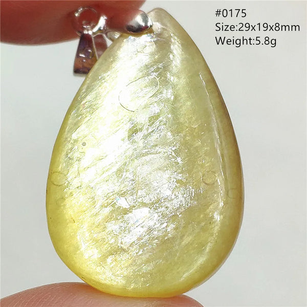 Gold Lepidolite Flash Pendant-ToShay.org