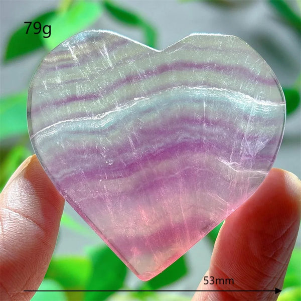 Rainbow Fluorite Heart-ToShay.org