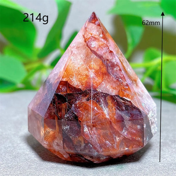 Red Fire Quartz Diamond Tower-ToShay.org