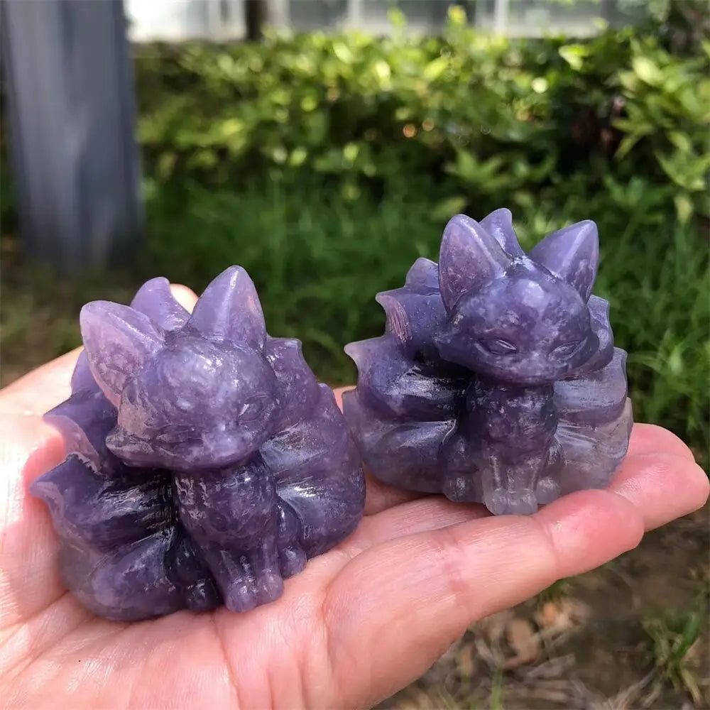 Purple Mica Nine Tailed Fox-ToShay.org