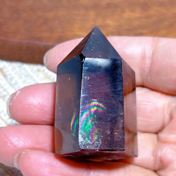 Smokey Rainbow Quartz Point-ToShay.org