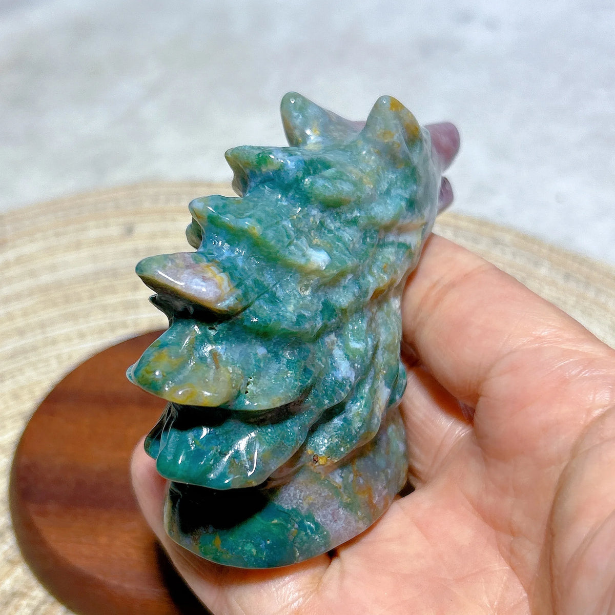 Ocean Jasper Wolf Head-ToShay.org
