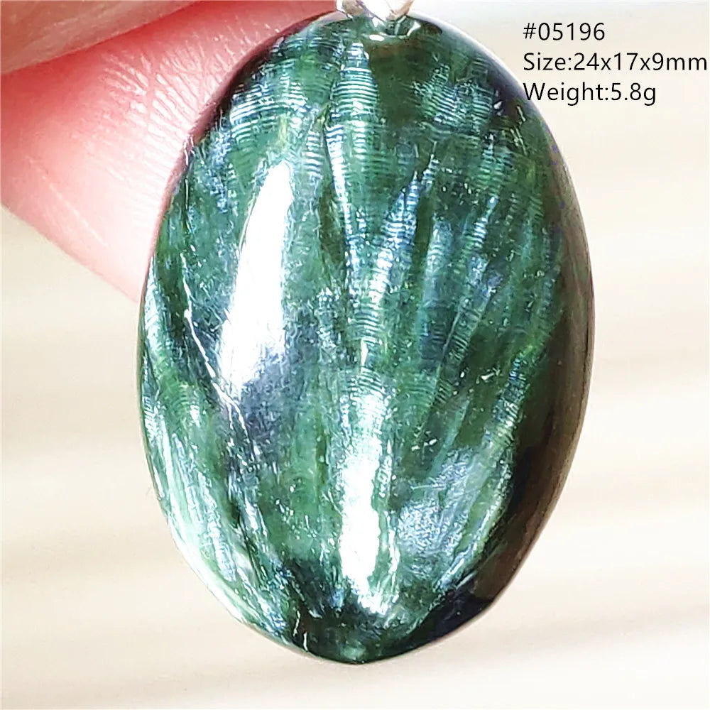 Green Seraphinite Pendant-ToShay.org