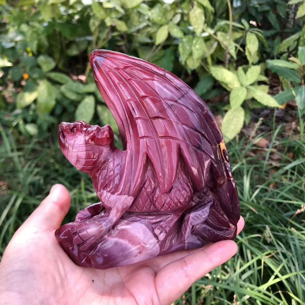 Red Mookaite Jasper Dragon-ToShay.org
