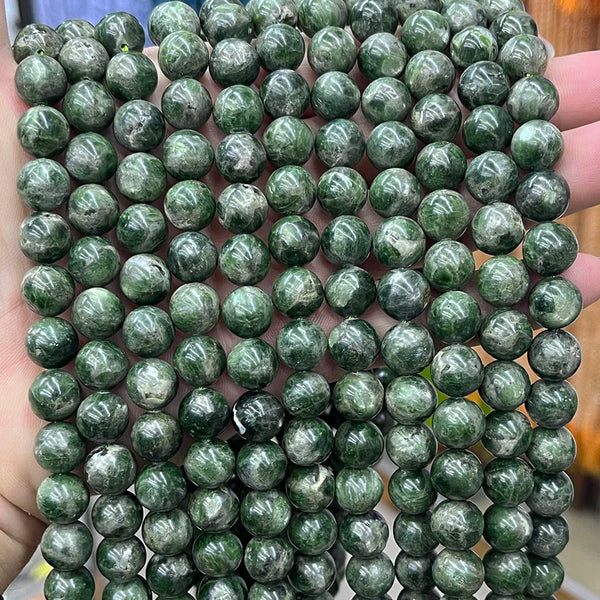 Green Diopside Crystal Beads-ToShay.org