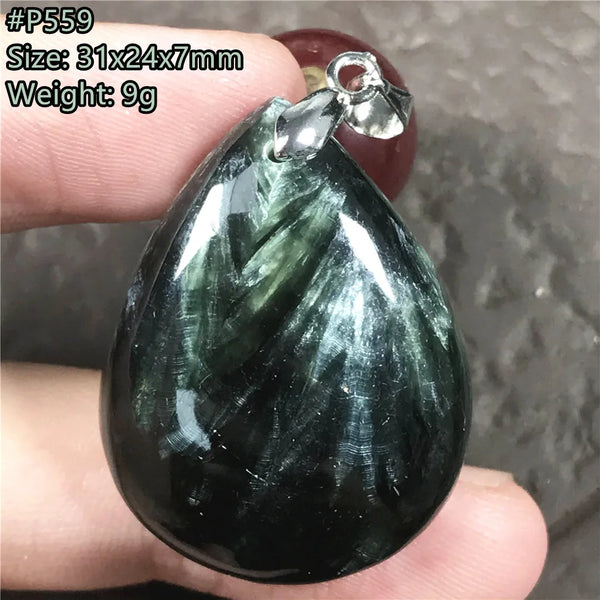 Green Seraphinite Pendant-ToShay.org