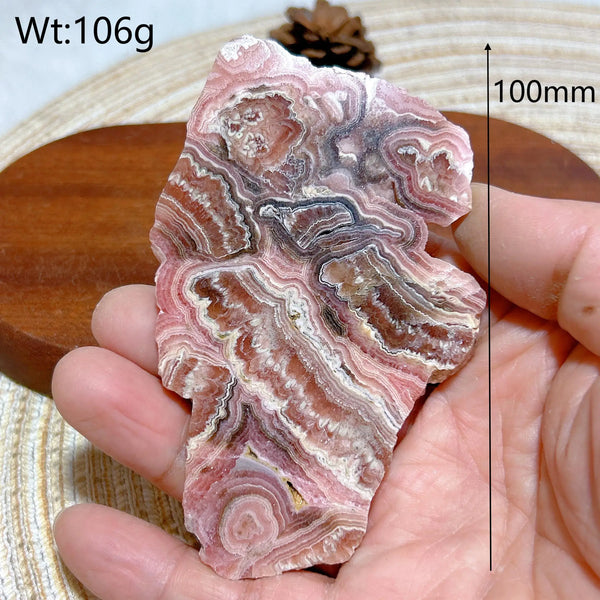 Pink Rhodochrosite Slices-ToShay.org