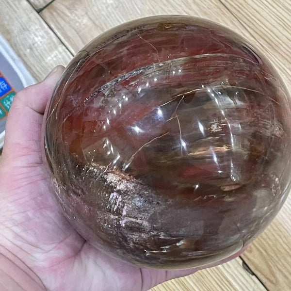 Red Wood Stone Balls-ToShay.org