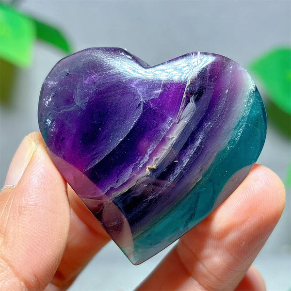 Rainbow Fluorite Heart-ToShay.org