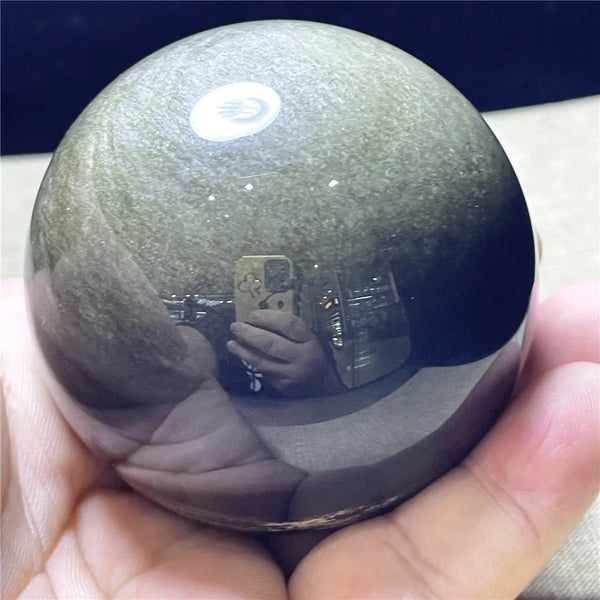 Grey Eyes Obsidian Ball-ToShay.org
