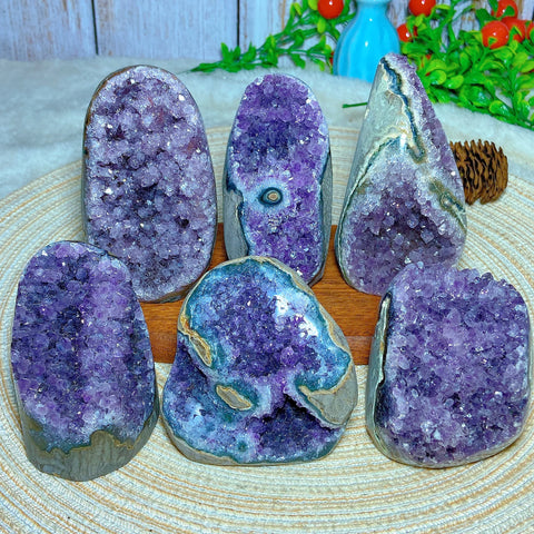 Purple Amethyst Cluster Geode-ToShay.org
