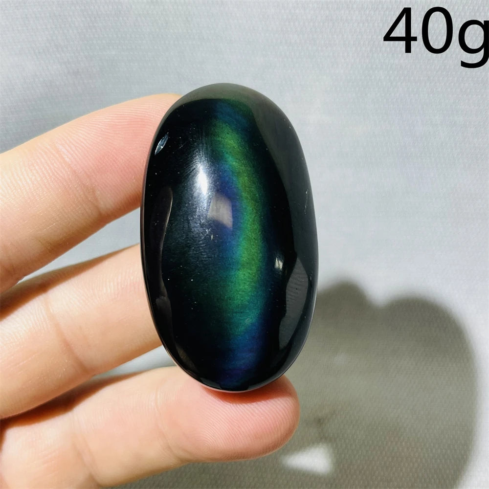 Rainbow Obsidian Palmstone-ToShay.org