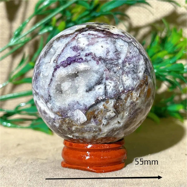 Purple Sphalerite Druzy Ball-ToShay.org