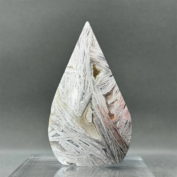 White Lace Agate Torch-ToShay.org