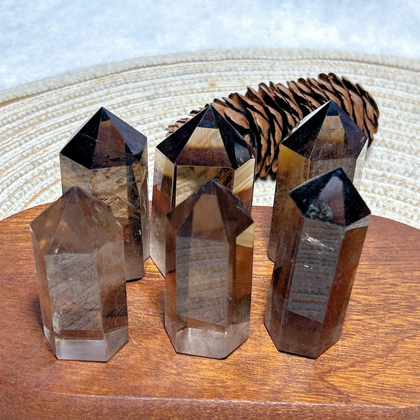 Smokey Rainbow Quartz Point-ToShay.org