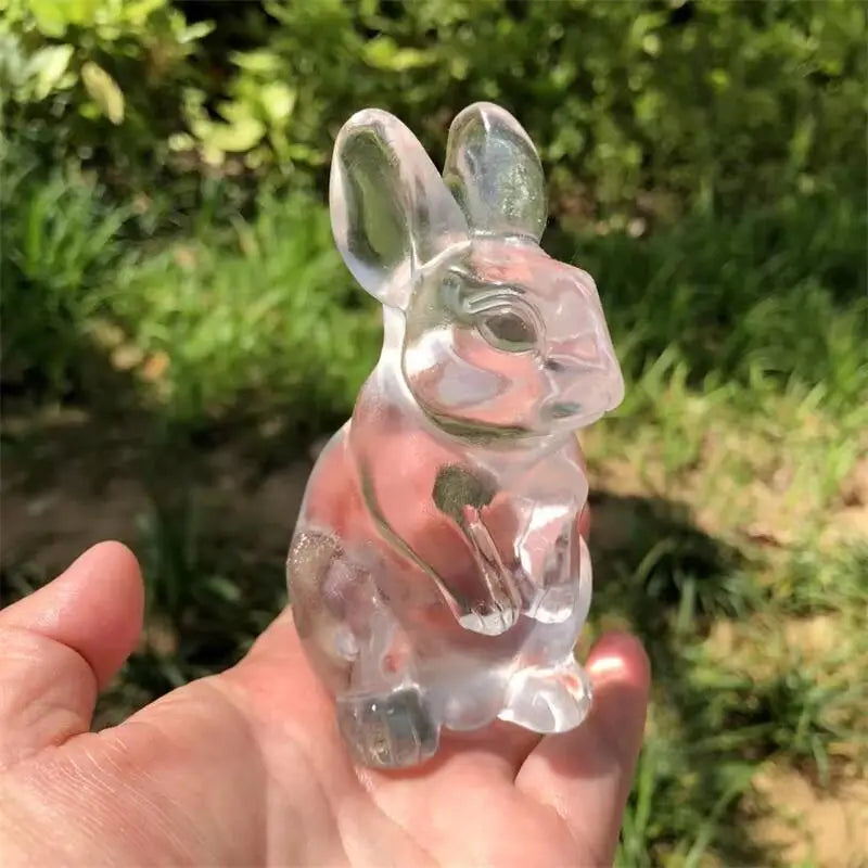 Clear Glass Crystal Rabbit-ToShay.org