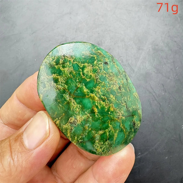 Green Verdite Palm Stone-ToShay.org