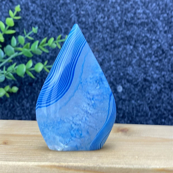 Blue Lace Agate Torch-ToShay.org