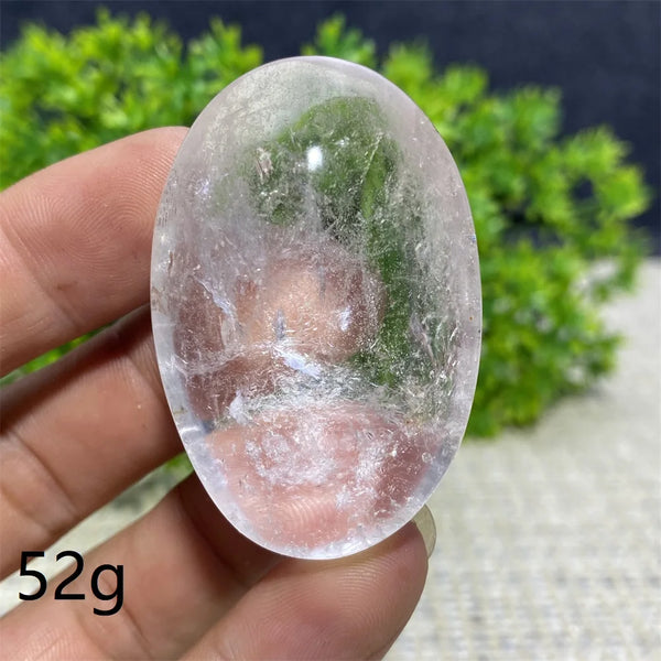 Clear Crystal Palm Stone-ToShay.org