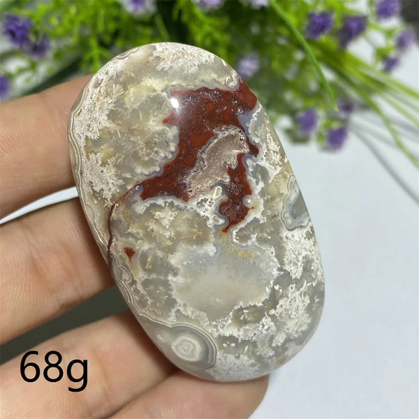 Red Agate Palm Stone-ToShay.org