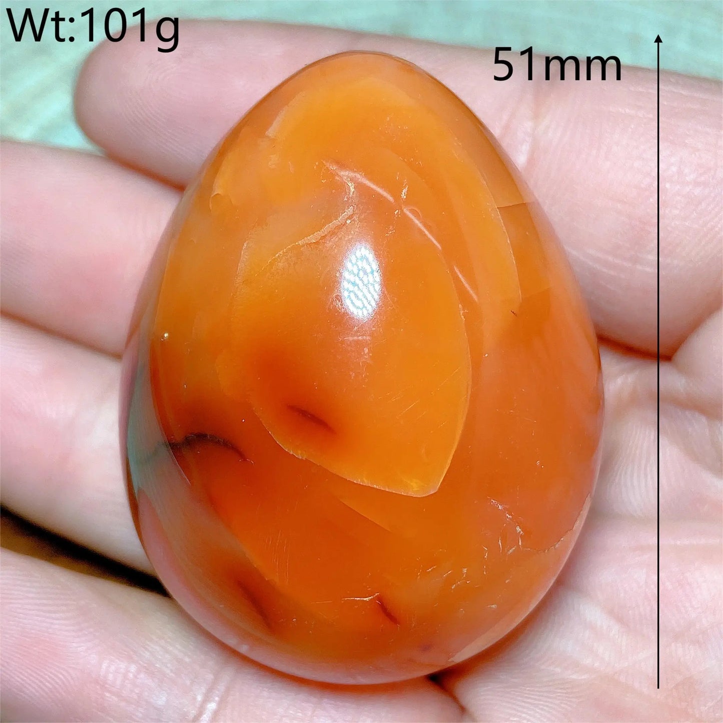 Orange Carnelian Egg-ToShay.org