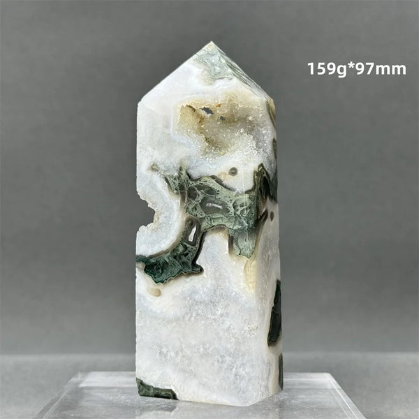 Green Aquatic Agate Tower-ToShay.org