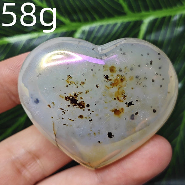Yellow Tree Agate Heart-ToShay.org