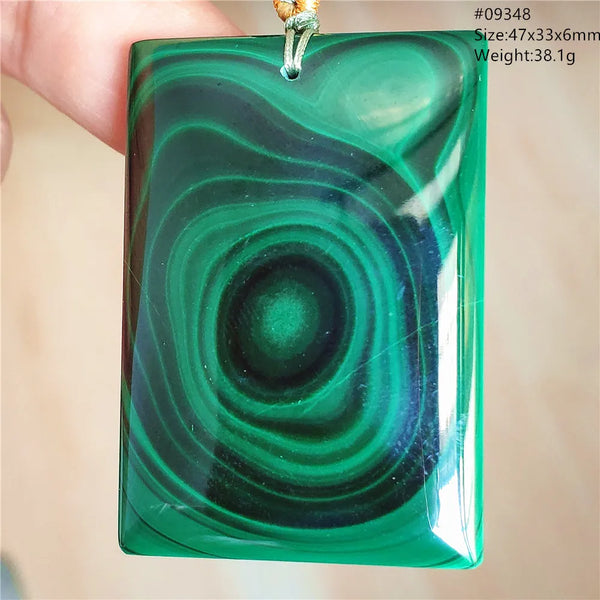 Green Malachite Chrysocolla Pendant-ToShay.org