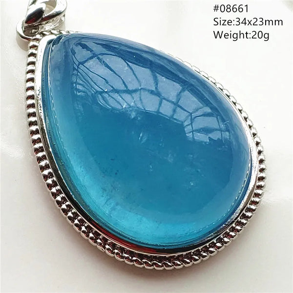 Blue Aquamarine Pendant-ToShay.org