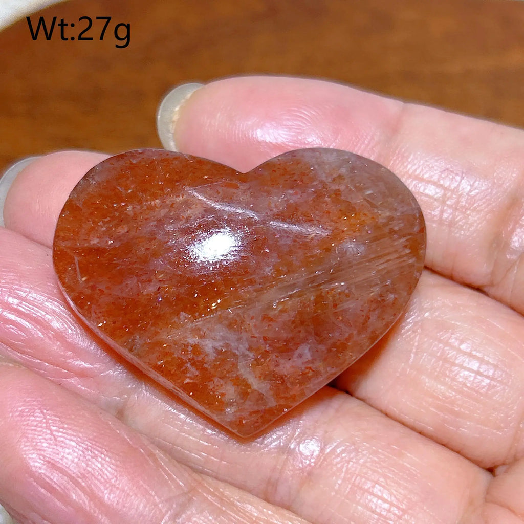 Orange Sunstone Heart-ToShay.org