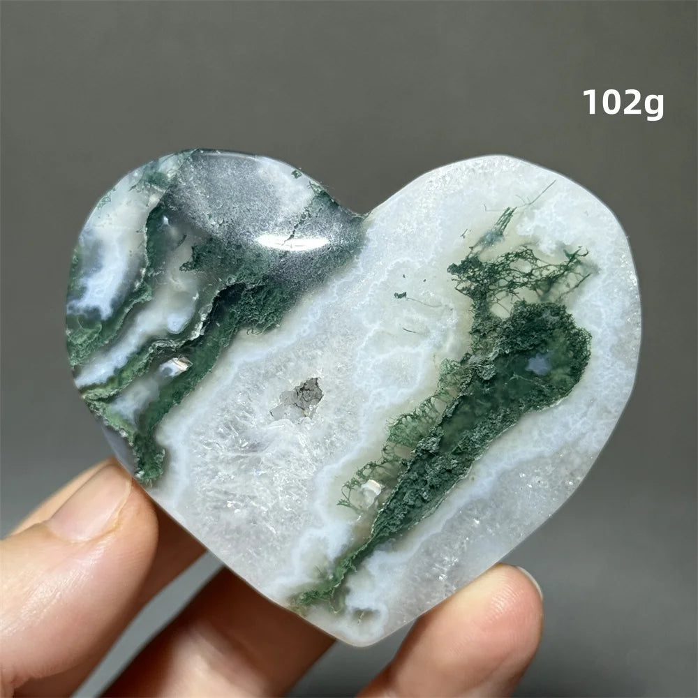 Green Moss Agate Heart-ToShay.org