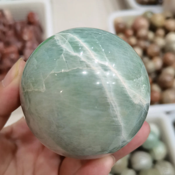 Green Moonlight Crystal Ball-ToShay.org