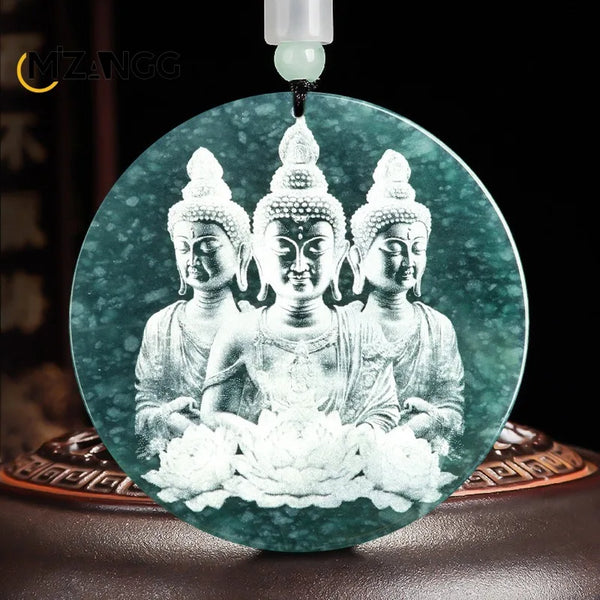 Blue Jadeite Pendant-ToShay.org