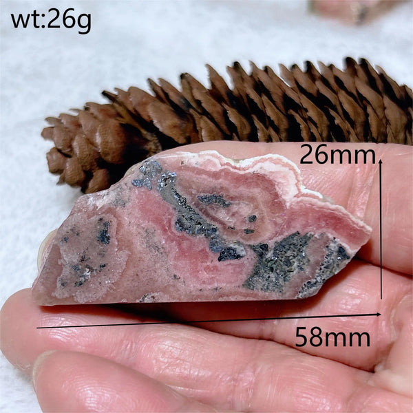 Pink Rhodochrosite Slice-ToShay.org
