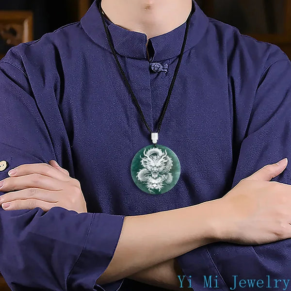Blue Jadeite Pendant-ToShay.org